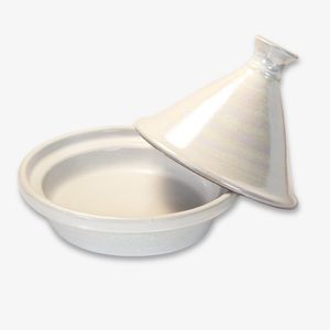 Pearl White Classic Lidded Tajin